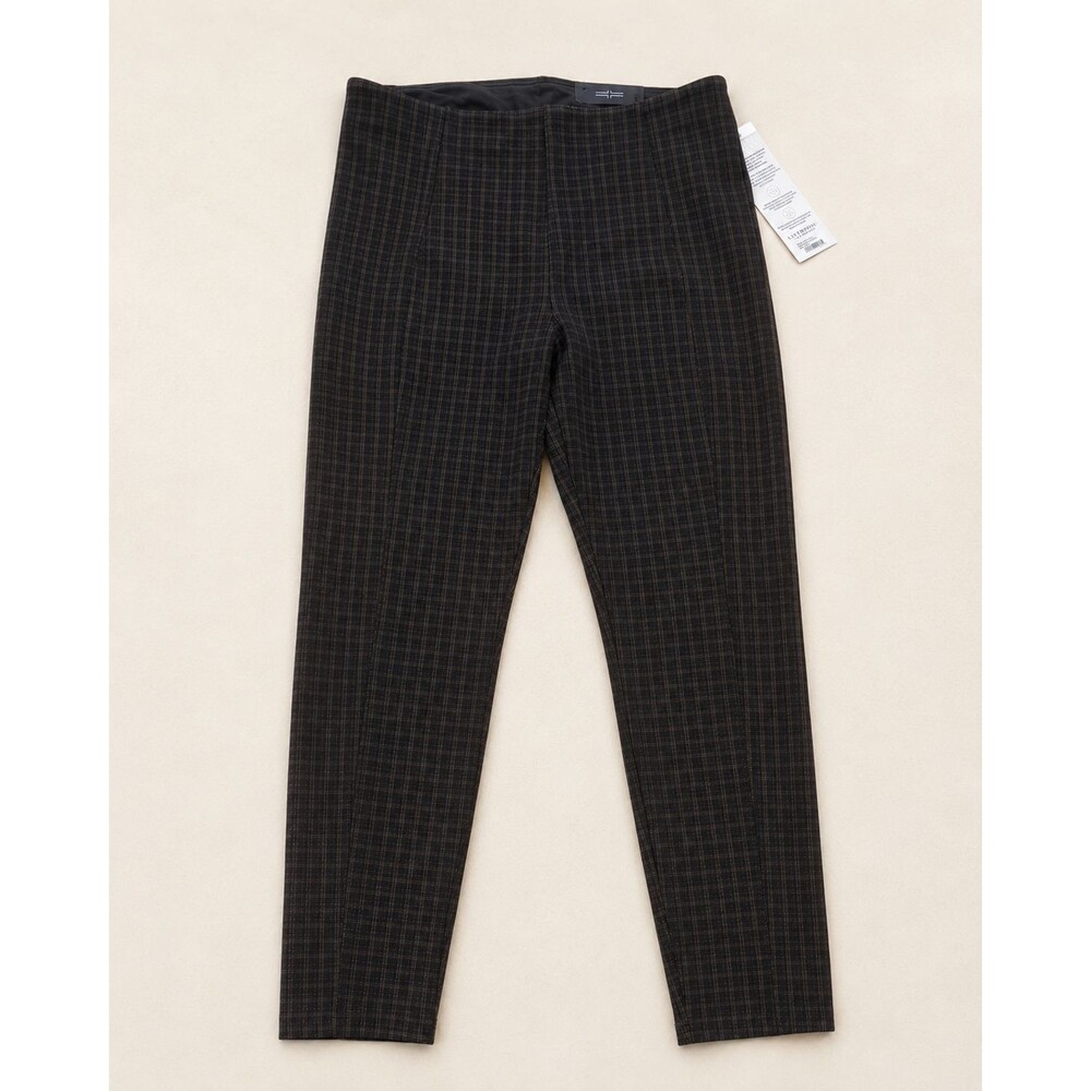 Liverpool Los Angeles Womens 6P 28 Black Plaid Ankle Leggings NWT